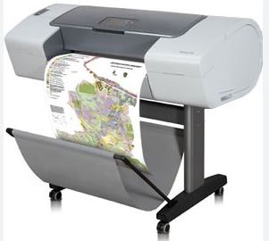 HP DesignJet T610 24-inch/44-inch Printer | CAD & GIS, High-Resolution, Fast Printing