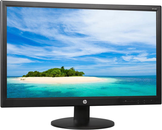 HP V241a 23.6" 60 Hz TN FHD LCD Monitor | 1920 x 1080 Resolution, 5 ms Response Time, D-Sub, DVI-D Contrast Ratio, Tilt Adjustment -5 to +20 Degree
