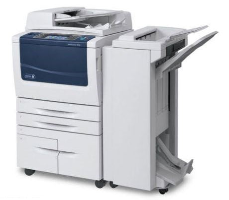 Xerox WorkCentre 5875i Printer | 75 Pages Per Minute, 600x600 dpi, 1,600 Sheet Paper Capacity, Black & White Copier, High Volume, Wi-Fi Direct, Copier-Printer-Scan-Fax, 271.8 lbs