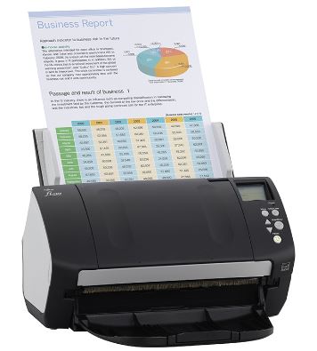 Fujitsu fi-7180 Duplex Color Scanner | 80 ppm, 600 dpi, USB 3.0 Connectivity, Intelligent Paper Protection