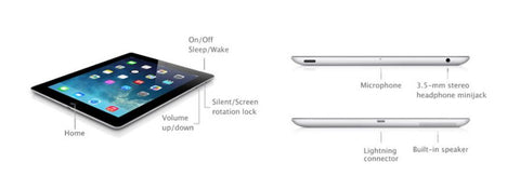 Apple iPad (4th Generation) | 32GB | Retina Display | Wi-Fi + Cellular | A1458