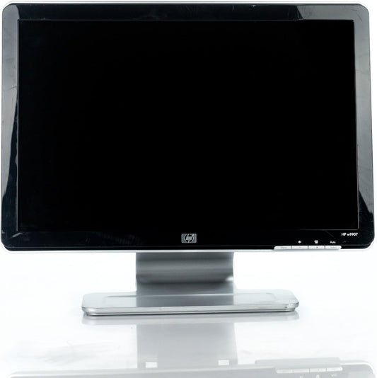 HP W1907 19" Widescreen Monitor - 1440x900 Resolution, Black with Silver