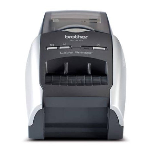 Brother QL-570 Label Printer | High-Speed Professional Label Printer | 300 x 600 dpi Resolution | Built-in Cutter | 68 Labels/Minute | 2.4" Label Width | P-touch Editor V5 Software | USB Connectivity | Thermal Printing