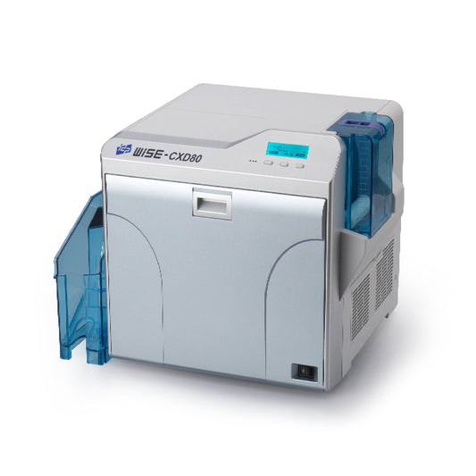 DNP ID Card Printer CX-D80D | Dual-Sided Thermal Retransfer Printing, Full Bleed, 300 dpi