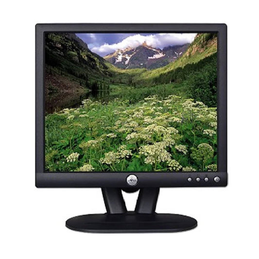 Dell E172FPT 17" LCD Monitor | 1280x1024 Resolution, VGA & DVI Connectivity, Slim Bezel, Adjustable Stand, Black