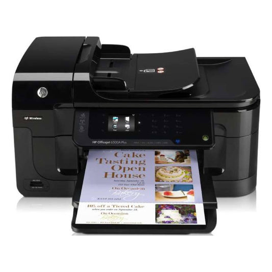 HP Officejet 6500A Plus Wireless All-in-One Printer | Color Printing, 32 Pages/min, 250 Sheets Capacity, 64MB Memory, Energy Star Certified, Duplex Printing