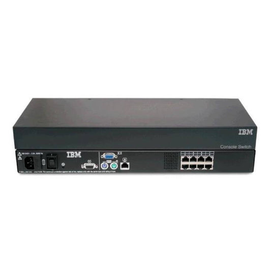 IBM Switch Console M/T-MOD 17353LX KVM Switch - 1U, 8 Ports, Rack-Mountable