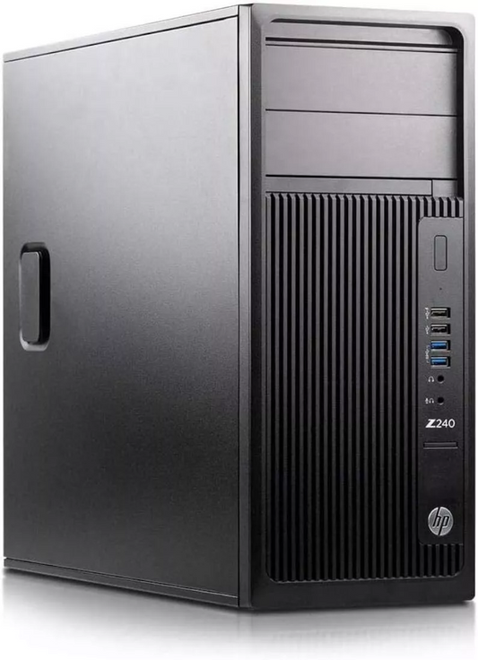HP Z240 Mid Tower Desktop - Intel Core i3, 8GB RAM, 500GB HDD, Windows 10 Pro