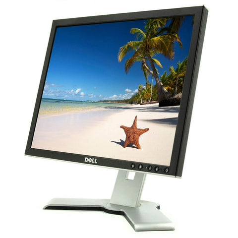 Dell E198FP 17" LCD Monitor | 1280x1024 Resolution, Flat Panel, Black with Silver Finish